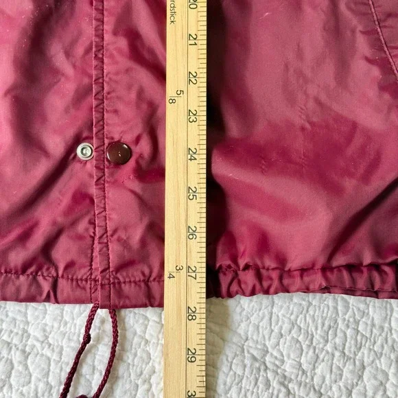 Coaches Jacket XL 90s Indie Athletic Retro Sportswear Fleece Lined Windbreaker - Picture 5 of 7